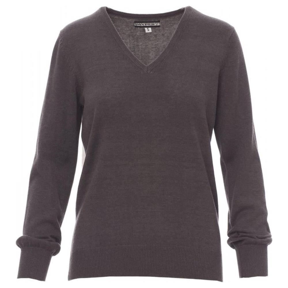 maglione con collo a v payper business lady melange