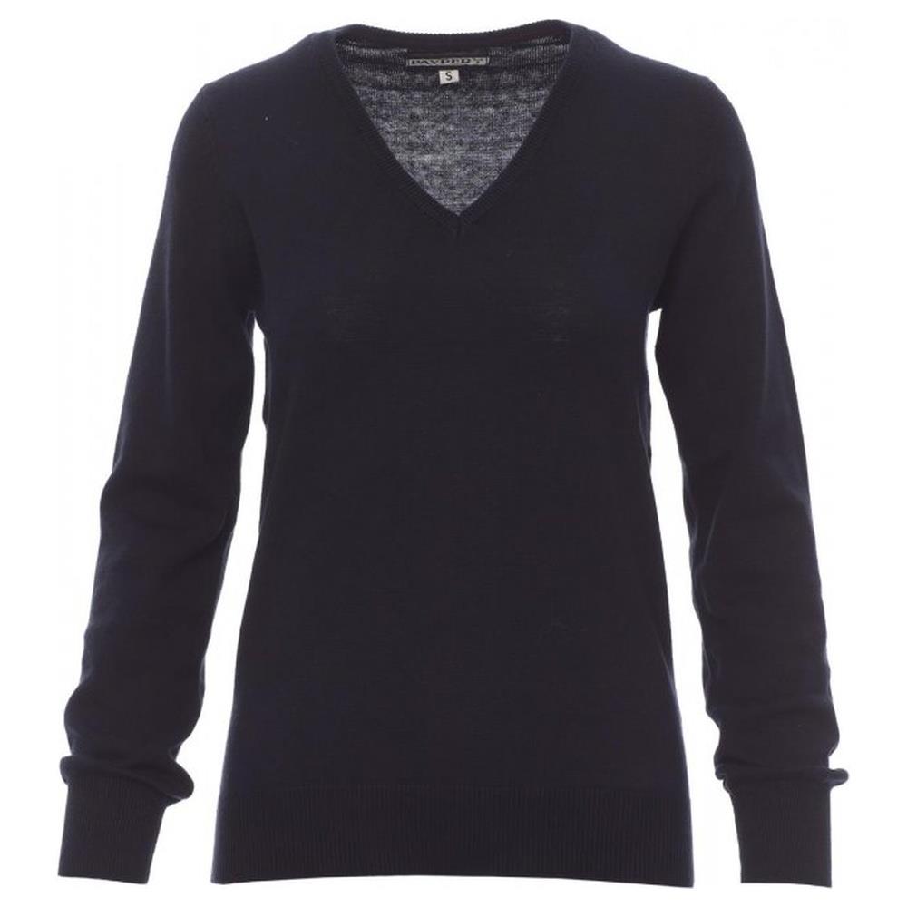 maglione con collo a v payper business lady navy s