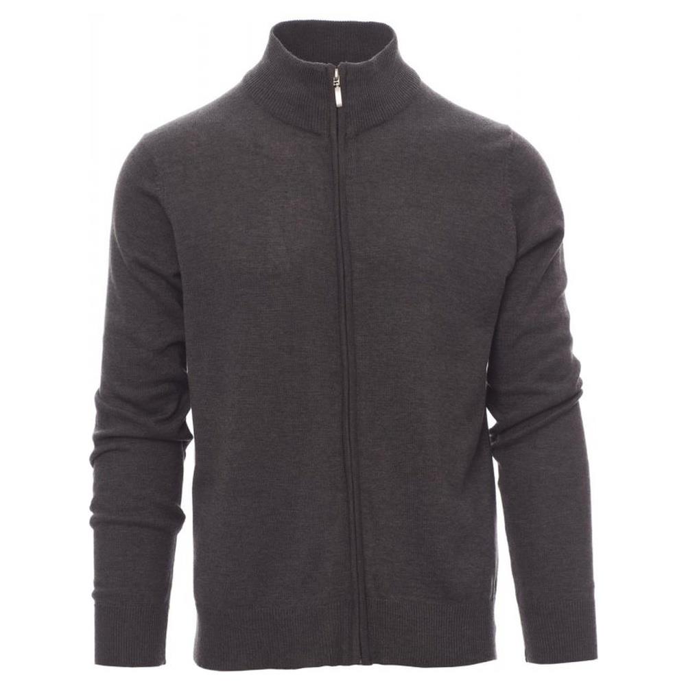 maglione con zip intera payper boarding melange grigio cenere melange xs