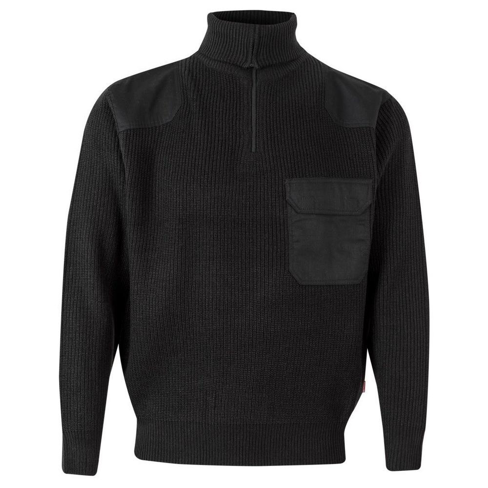 maglione velilla collo alto maglia spessa cod 101 nero s