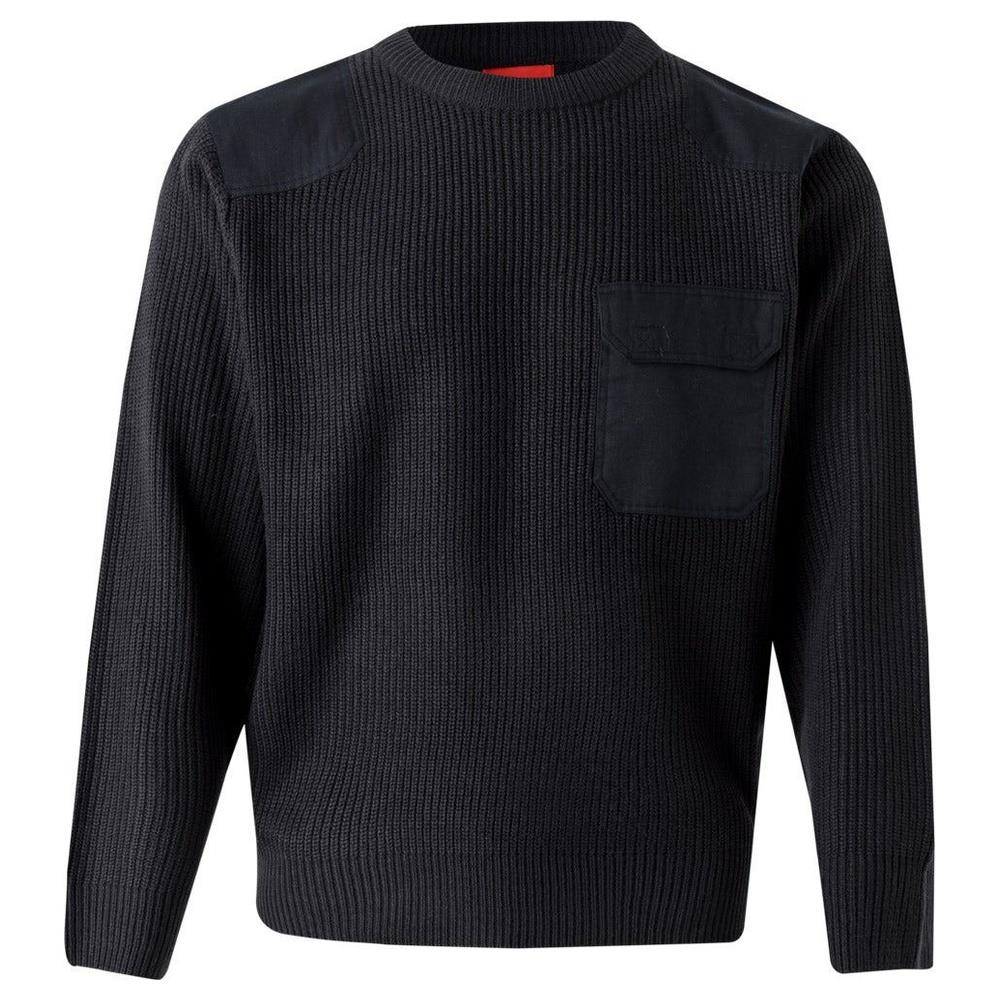 maglione velilla girocollo a maglia spessa cod 100 azul marino s