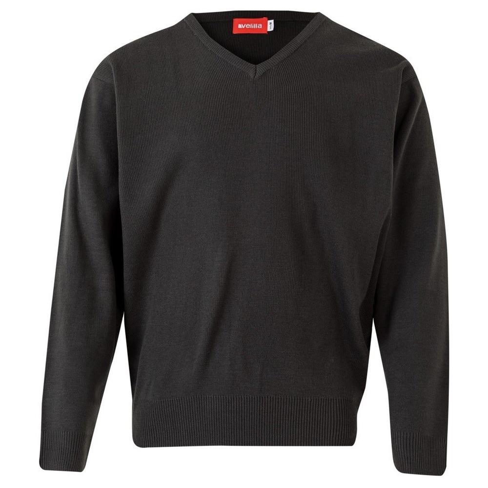 maglione velilla maglia rasata scollo a v cod 104 grigio s