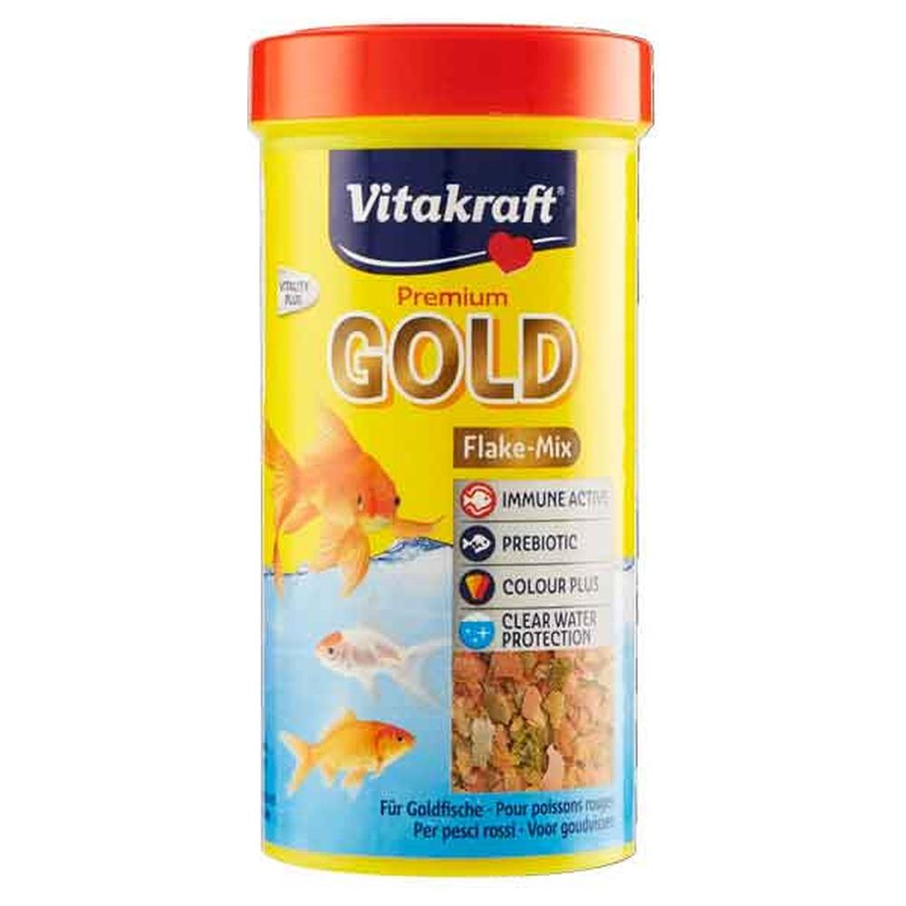 mangime per pesci rossi 'gold premium' vitakraft 40 gr - 250 ml - pz 5