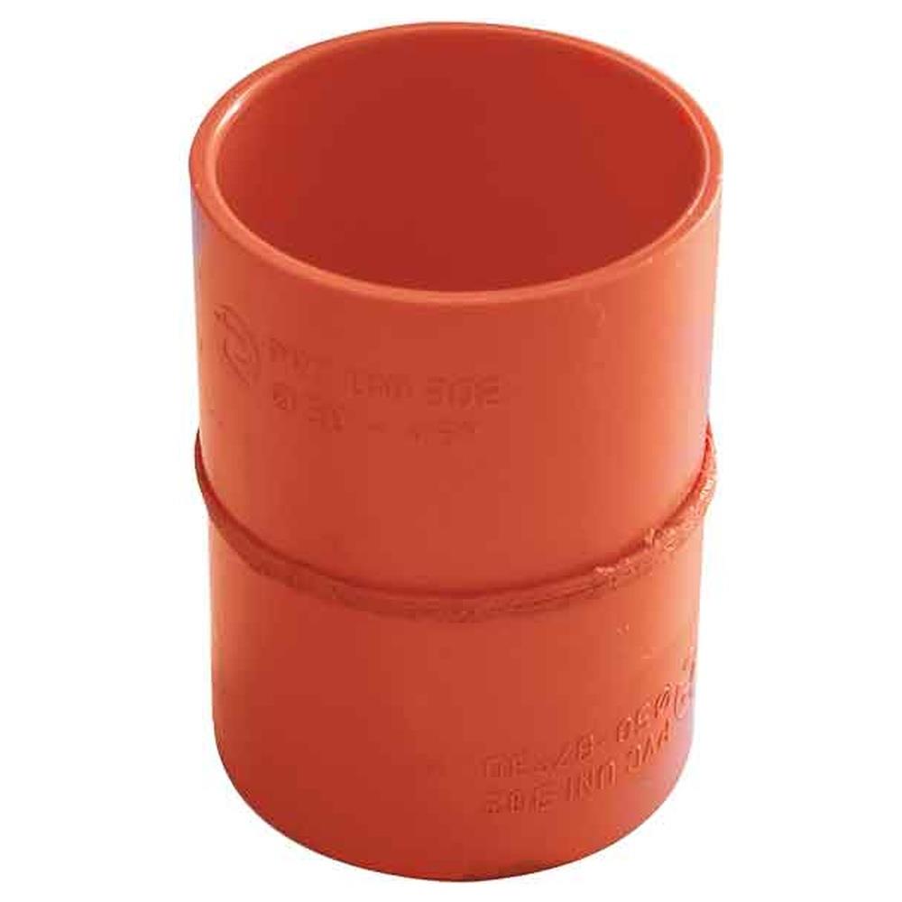 manicotto saldato in pvc arancio