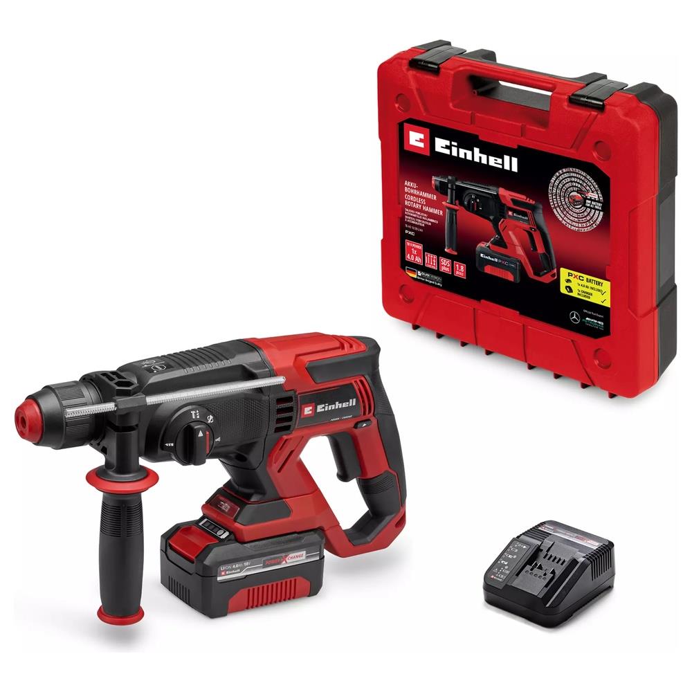 martello einhell tassellatore a batteria te-hd 18/20 li (1x4,0ah)