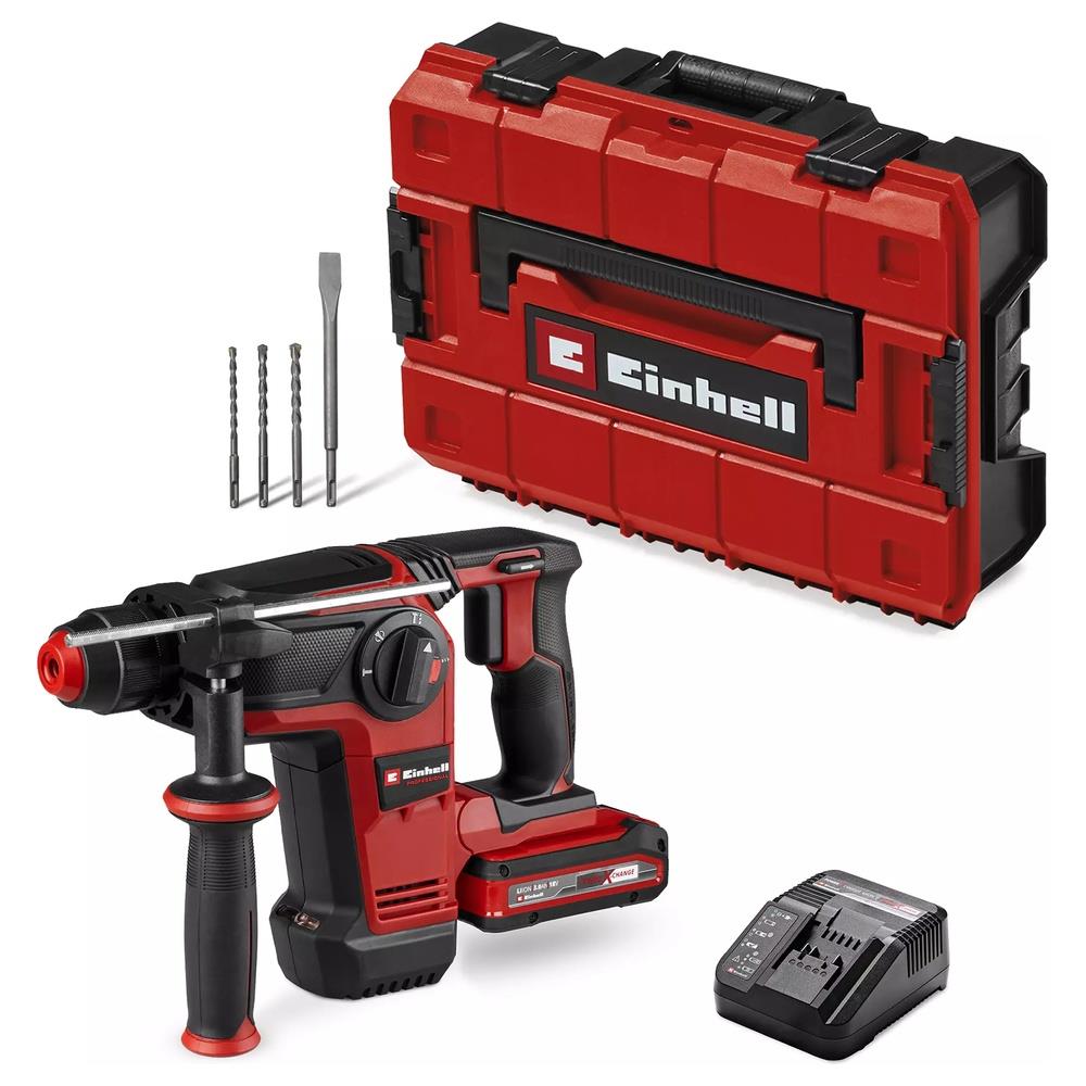 martello einhell tassellatore a batteria tp-hd 18/28 li bl+4 (1x3,0