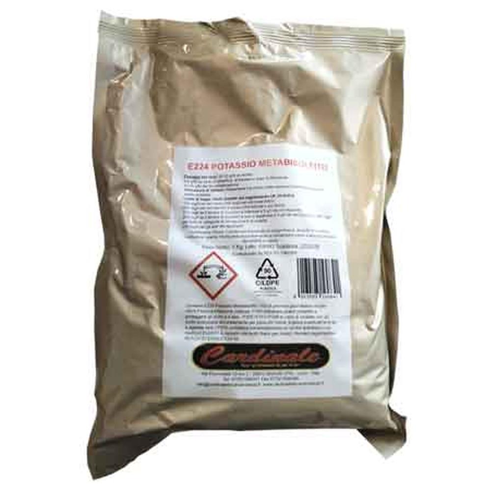 metabisolfito di potassio additivato per mosti e vini 1 kg
