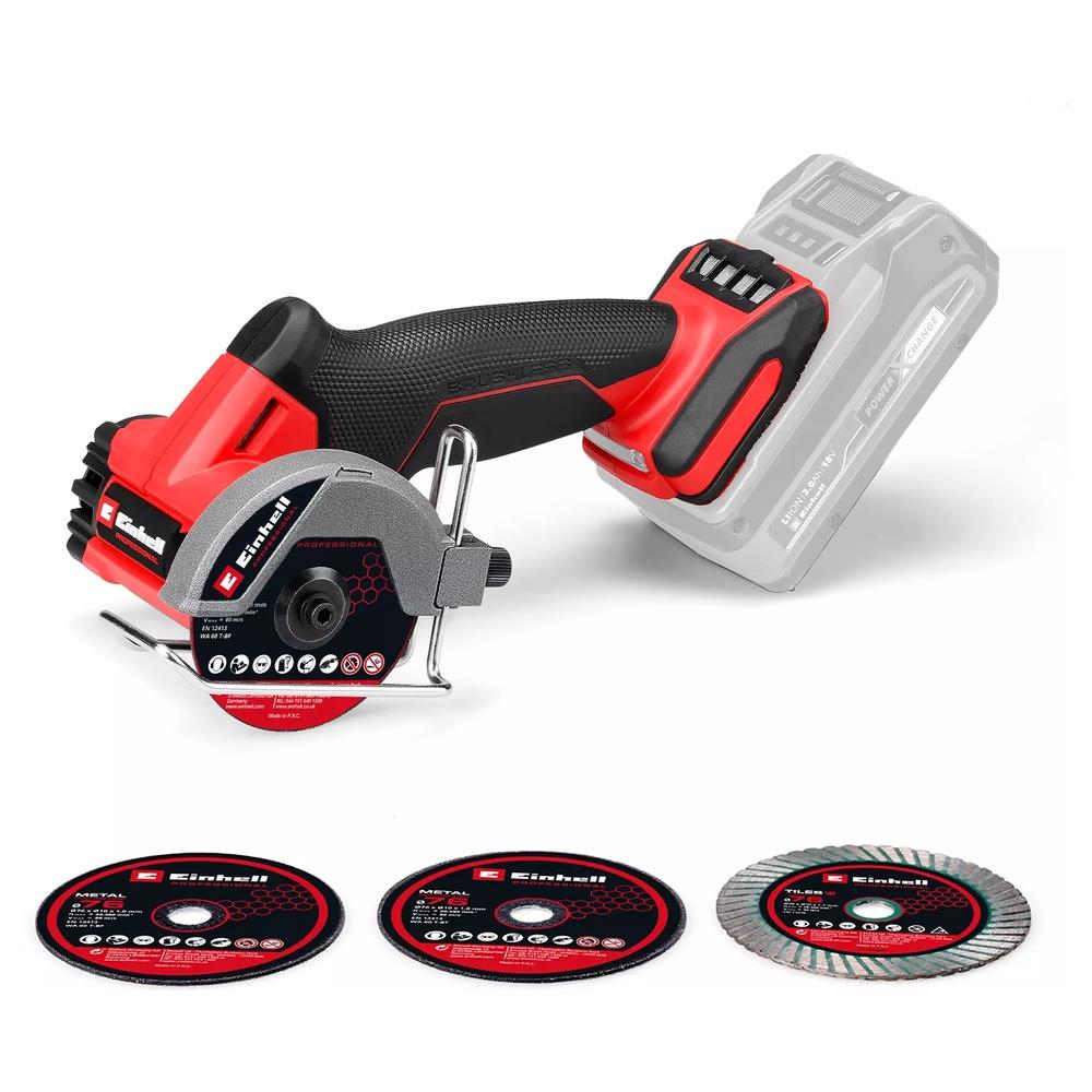 mini  smerigliatrice angolare einhell a batteria tp-co 18/76-c l