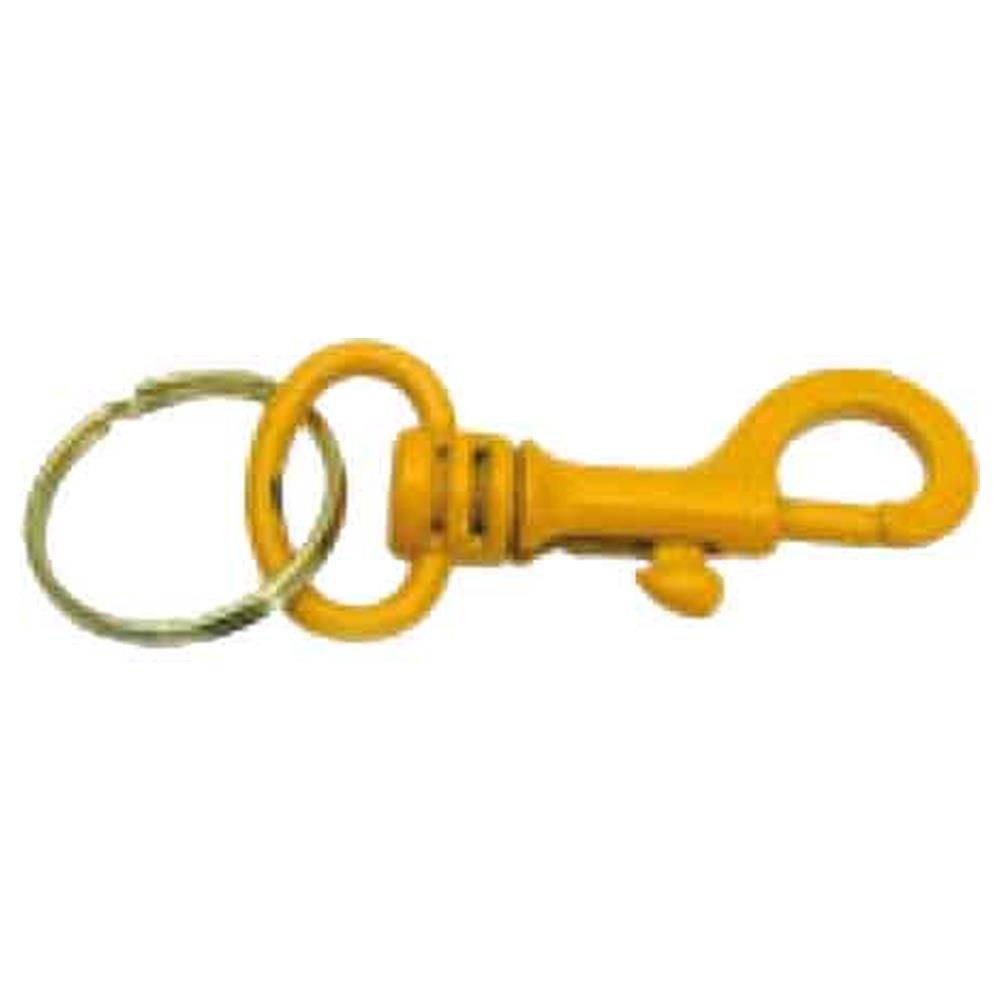 moschettone portachiavi con anello 60 mm