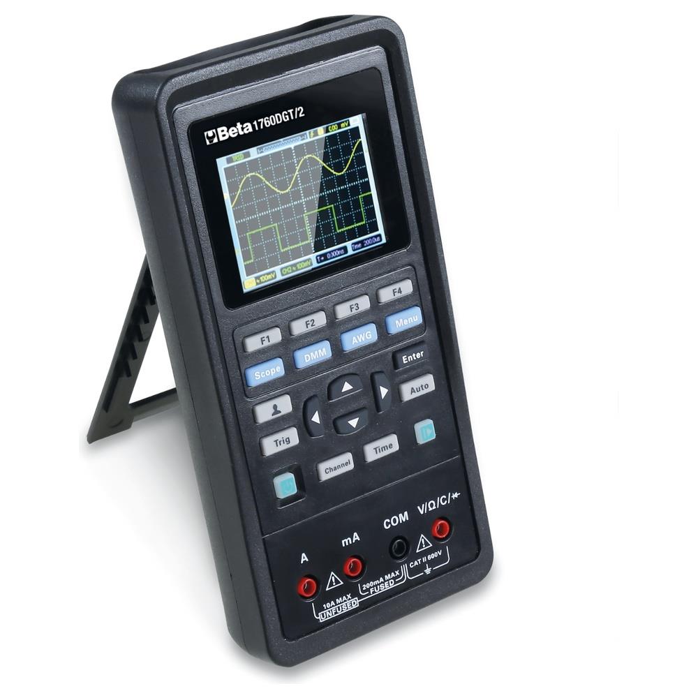 multimetro digitale automotive portatile con oscilloscopio a 2 canali e generatore d'onda beta 1760dgt/2
