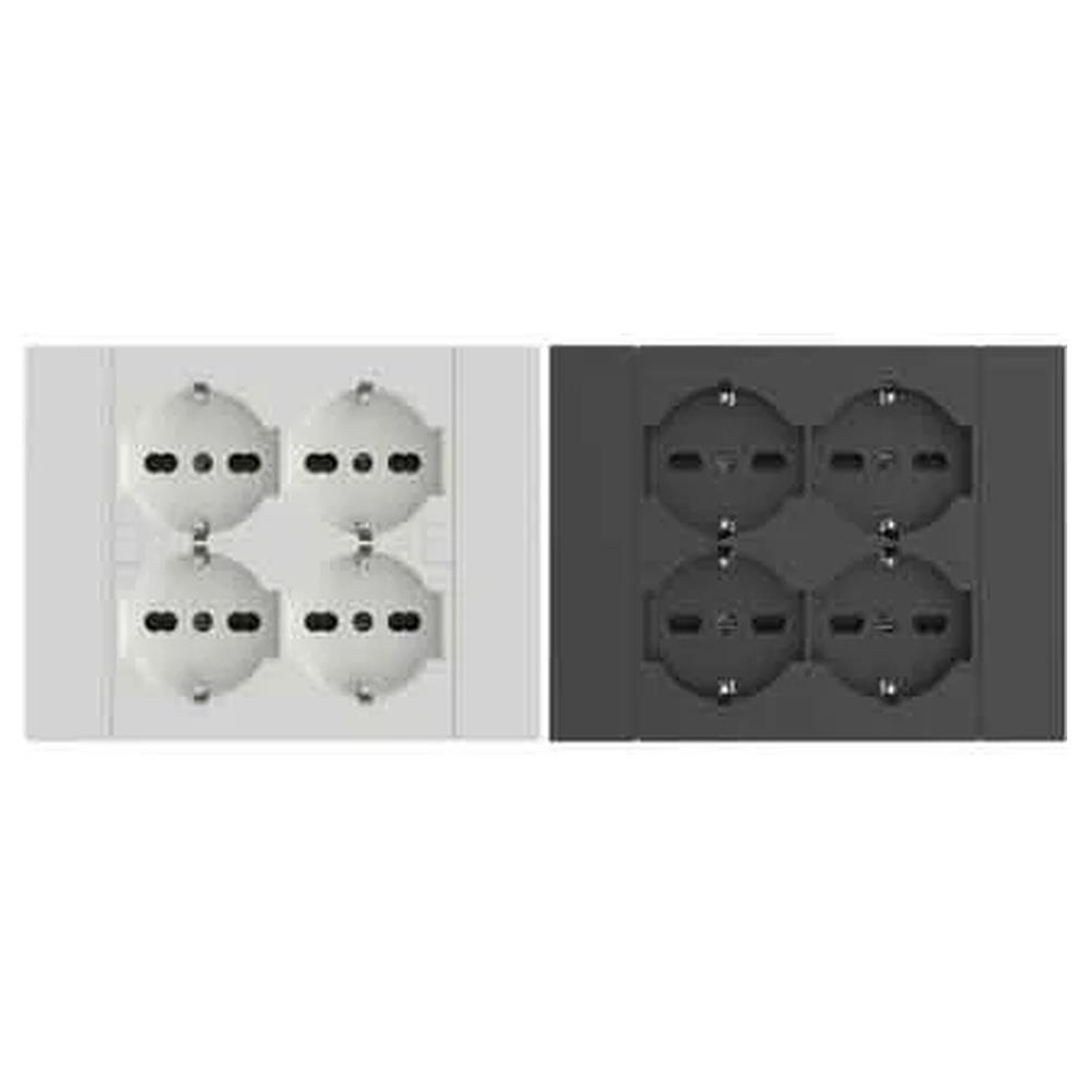 multripresa da parete schuko 'quadra'