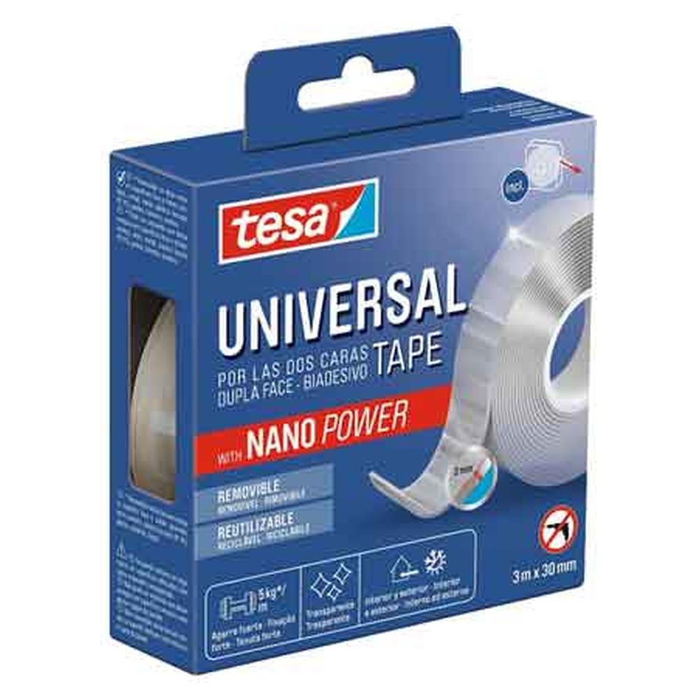 nastro biadesivo removibile 'universal tape' tesa 30 mm x 3 mt