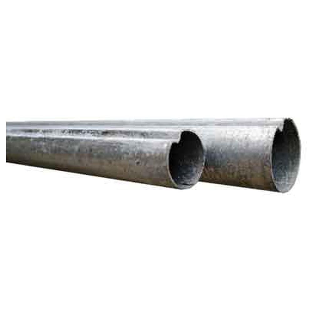 palo tubolare in ferro antirotazione per segnaletica ø 60 mm x 3,30 mt