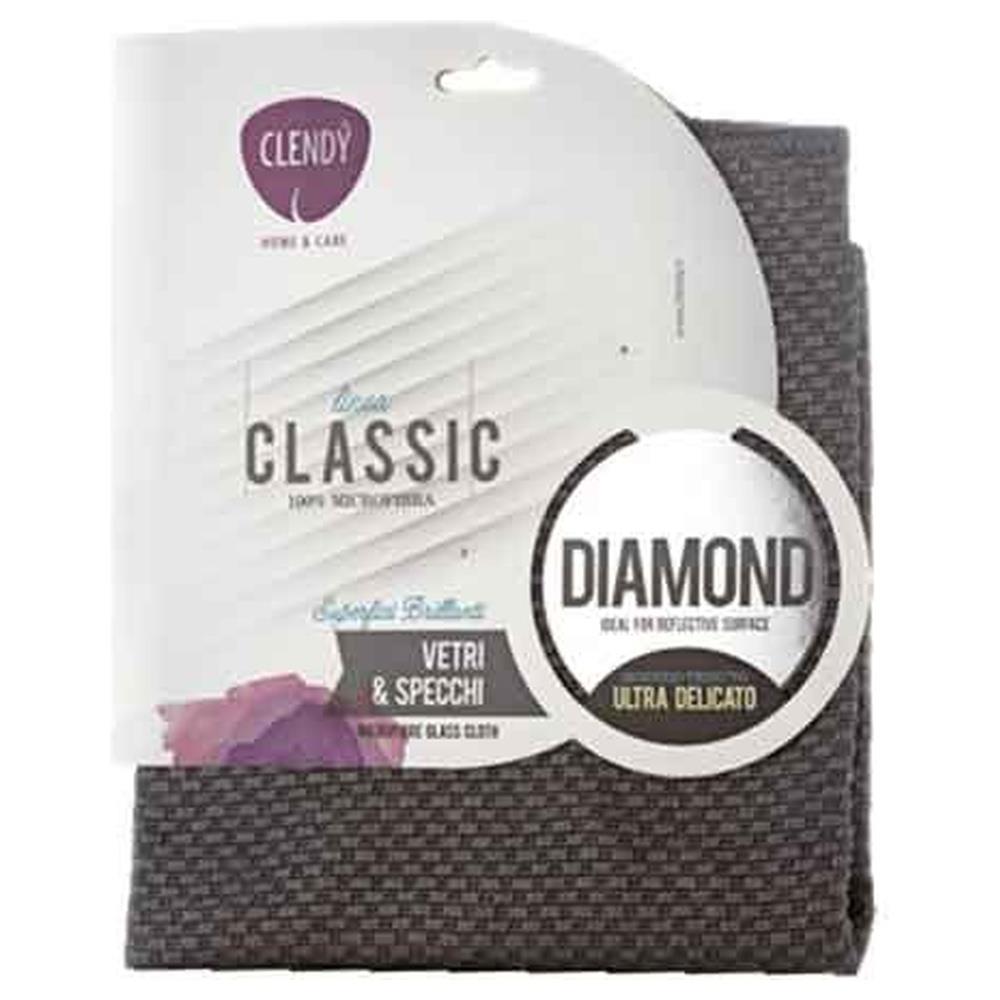 panno in microfibra per vetri e specchi diamond 36x38 cm