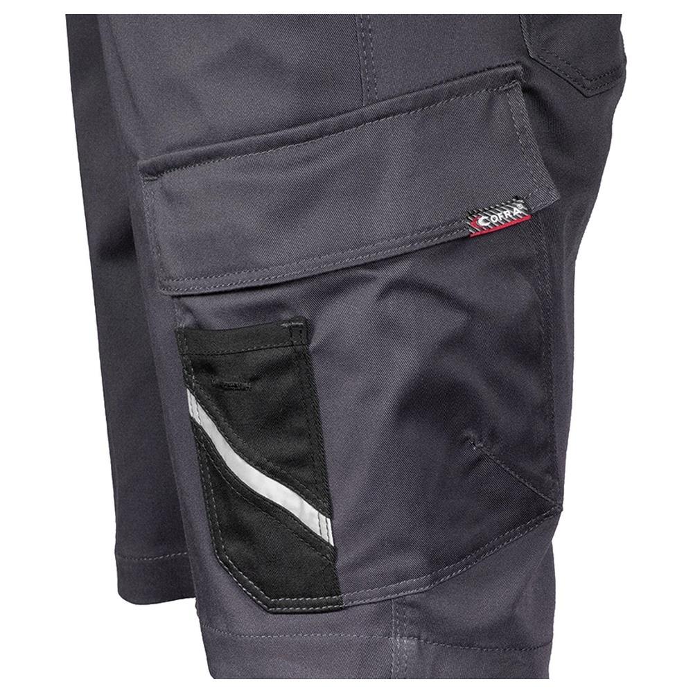pantaloncini corti bermuda cofra basilcas v708 antracite/nero xs