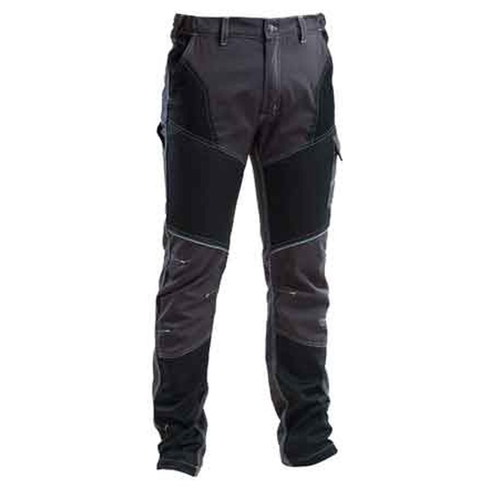 pantalone da lavoro stretch grigio