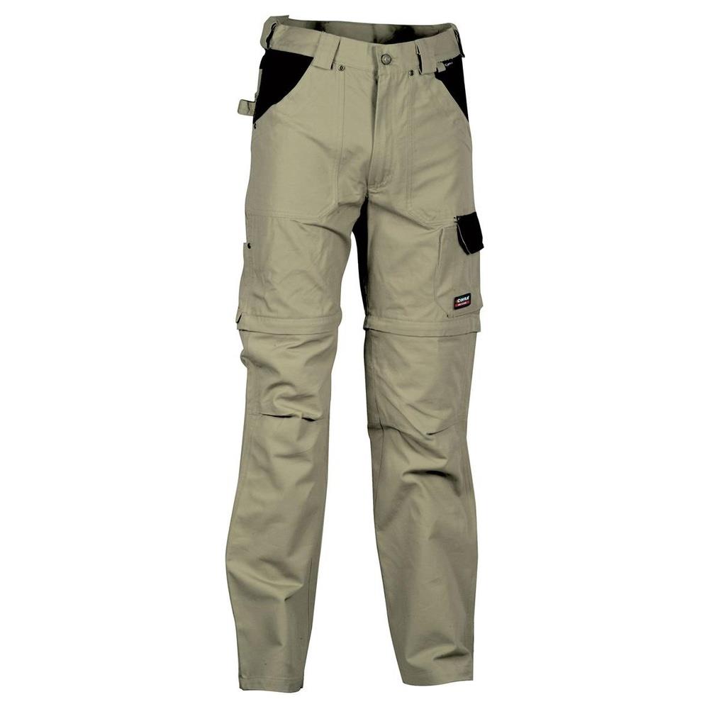 pantaloni accorciabili cofra helsinki v053-0 fango 50