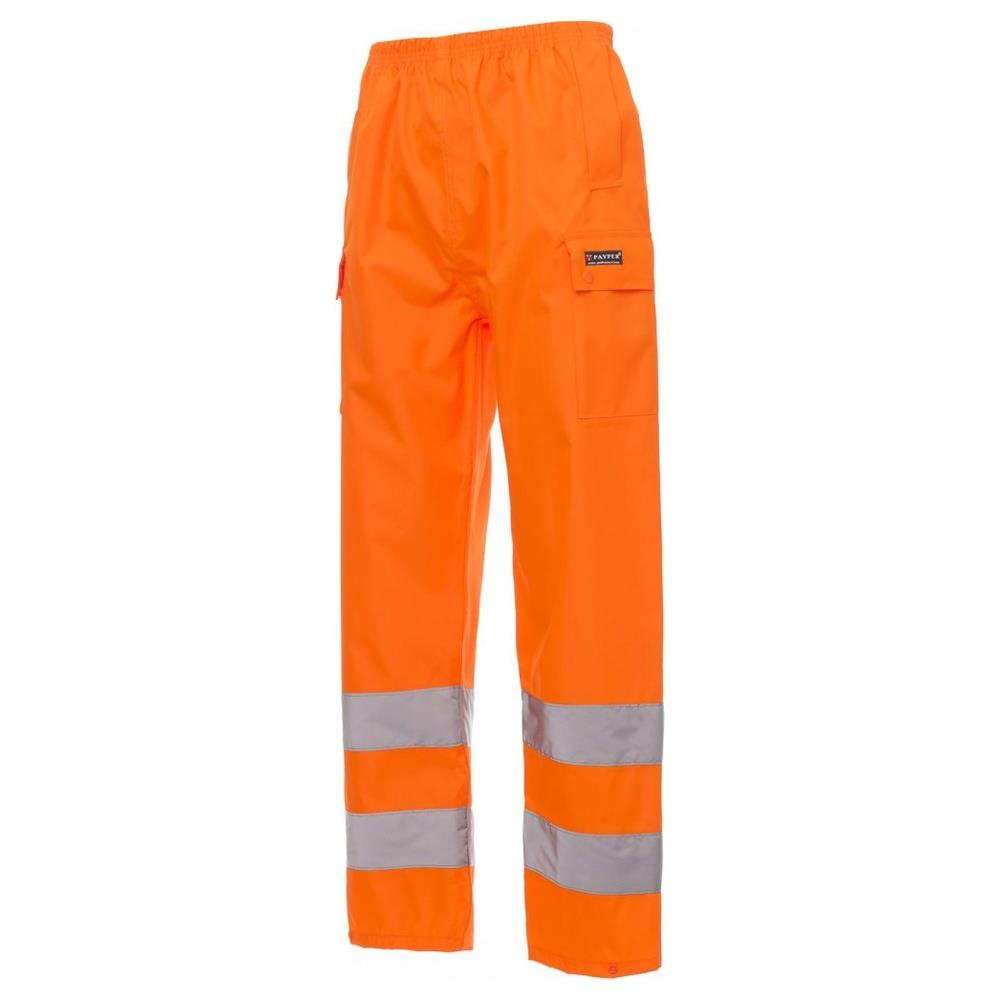 pantaloni antipioggia payper hurricane-pants arancione fluo s