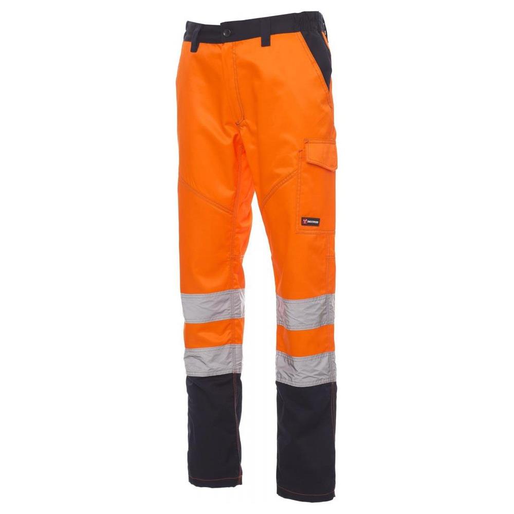 pantaloni charter payper 000946 arancio fluo/navy s
