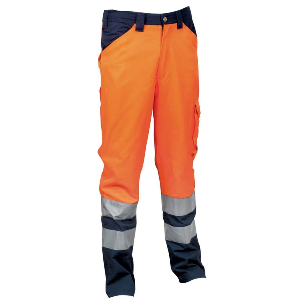 pantaloni cofra alta visibilita encke v291-0 arancione/marine xl