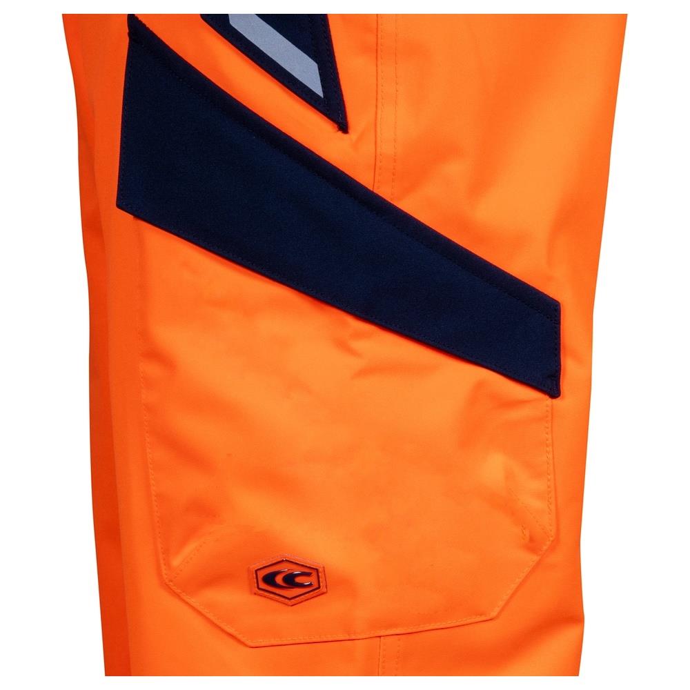 pantaloni cofra alumbres v636 arancio fluo/navy 44