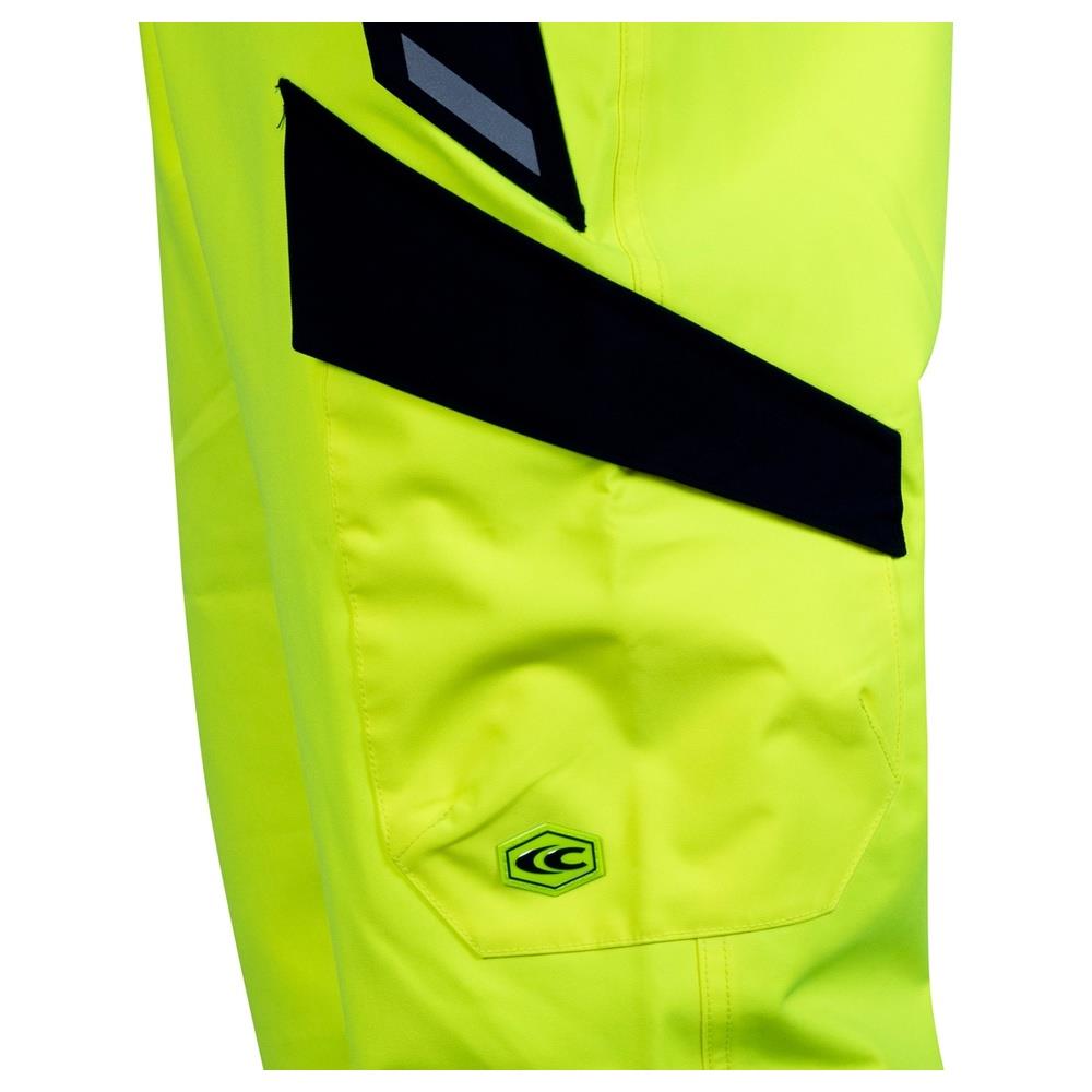 pantaloni cofra alumbres v636 giallo fluo/navy 44