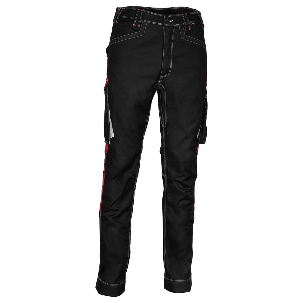 pantaloni cofra barrerio v487 nero/rosso 48