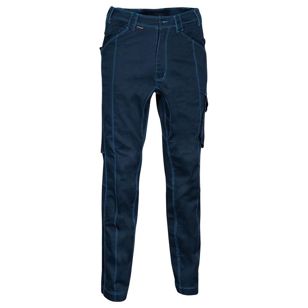 pantaloni cofra dothan v471 navy/celeste 54