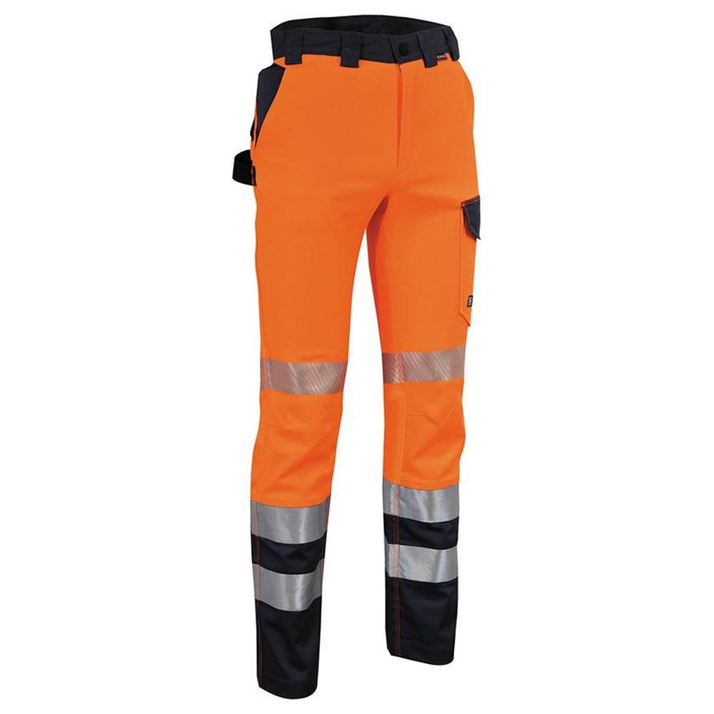 pantaloni cofra guatire v601-0 arancione/navy 52