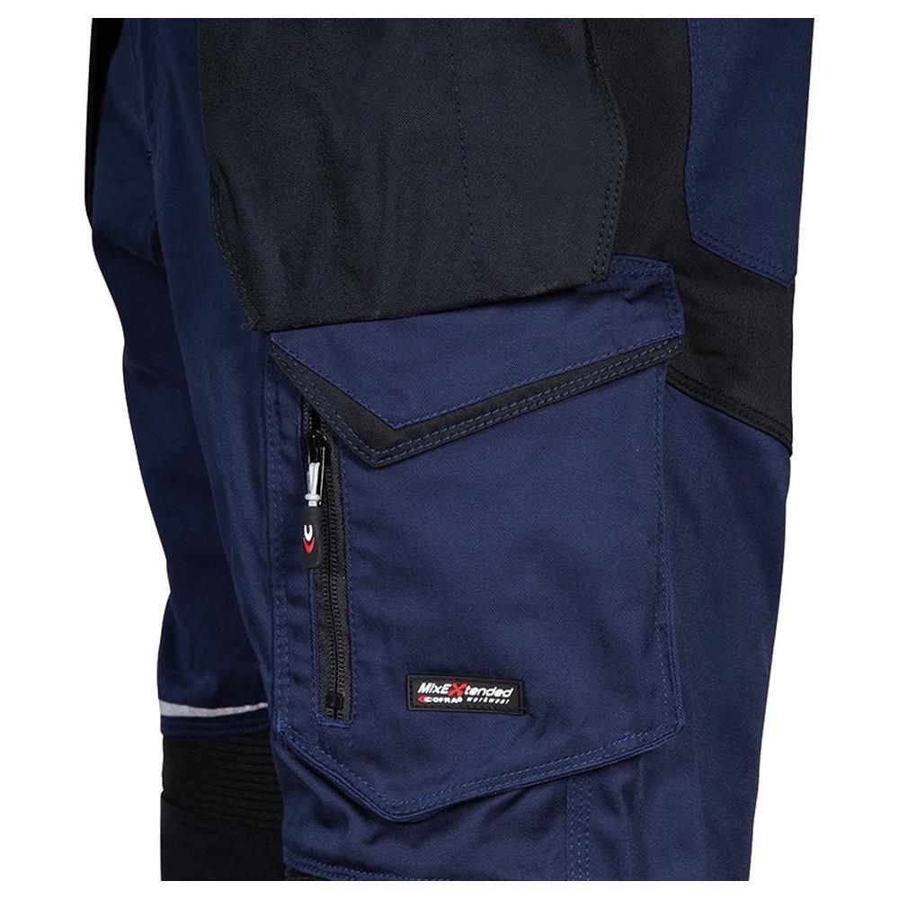 pantaloni cofra lemno v581 navy/nero 48