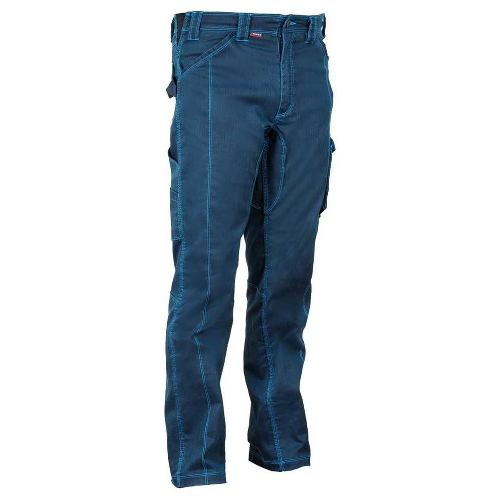 pantaloni cofra limeira elasticizzato v468-0 navy/celeste 56