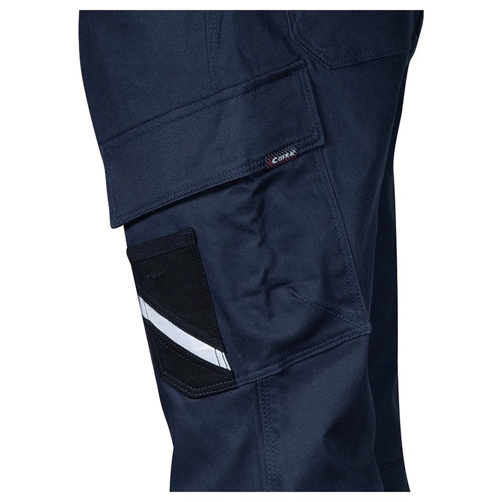 pantaloni cofra querrin v699 navy/nero 2xs