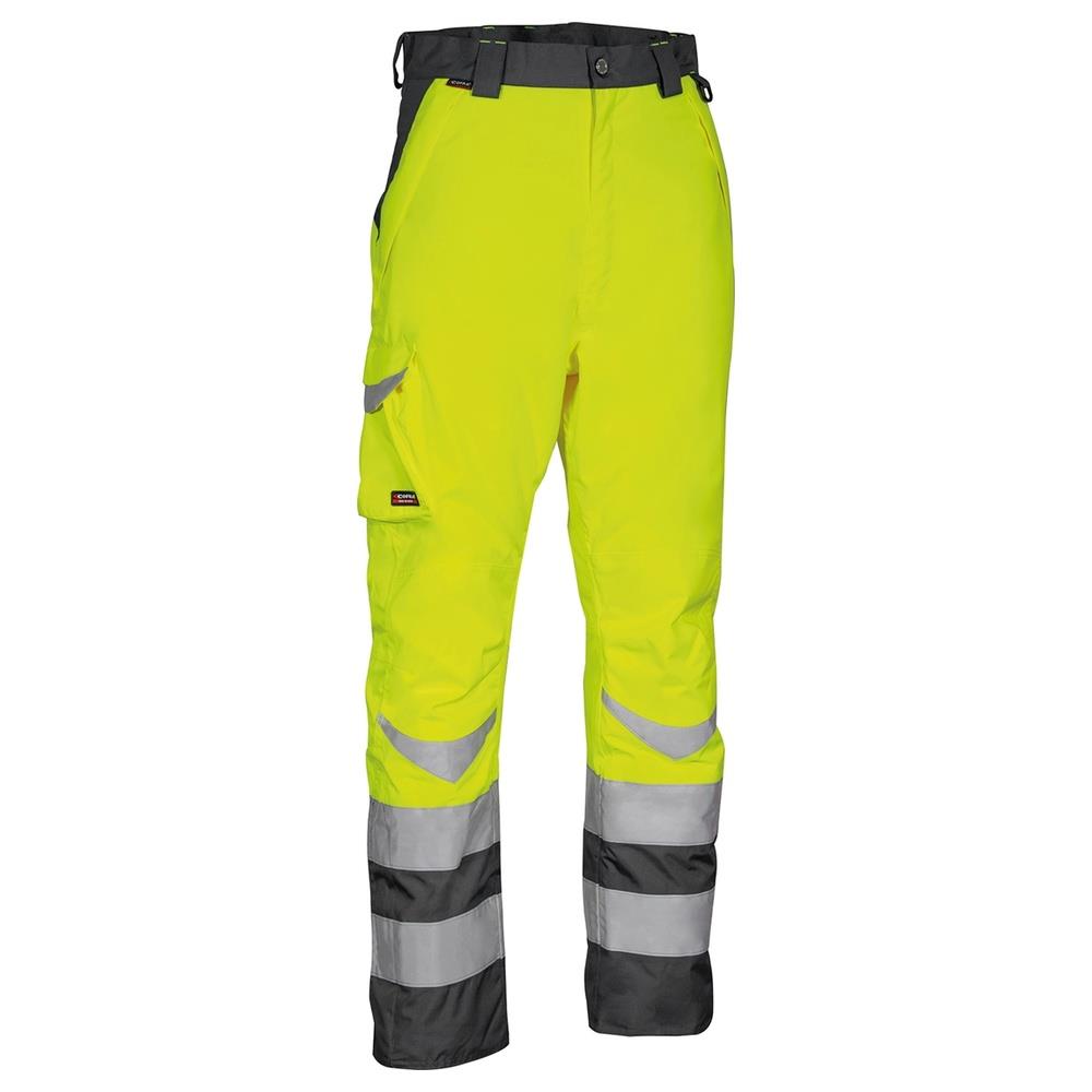 pantaloni cofra safe v025 giallo fluo/antrac 44