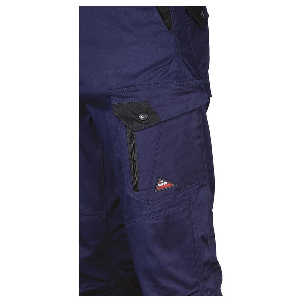 pantaloni cofra salanki v722 navy/nero 44