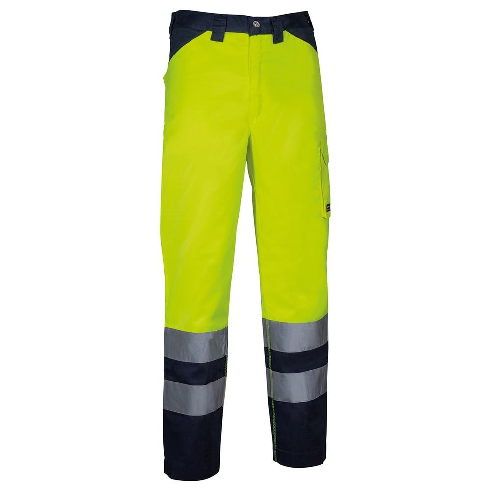 pantaloni cofra twinkle v331 giallo fluo/navy s