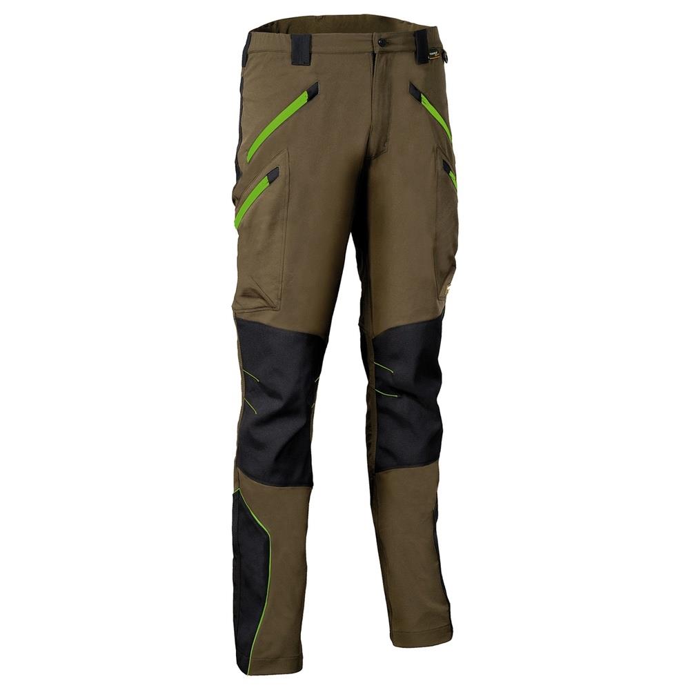 pantaloni cofra velten v621 fango/nero/lime 44