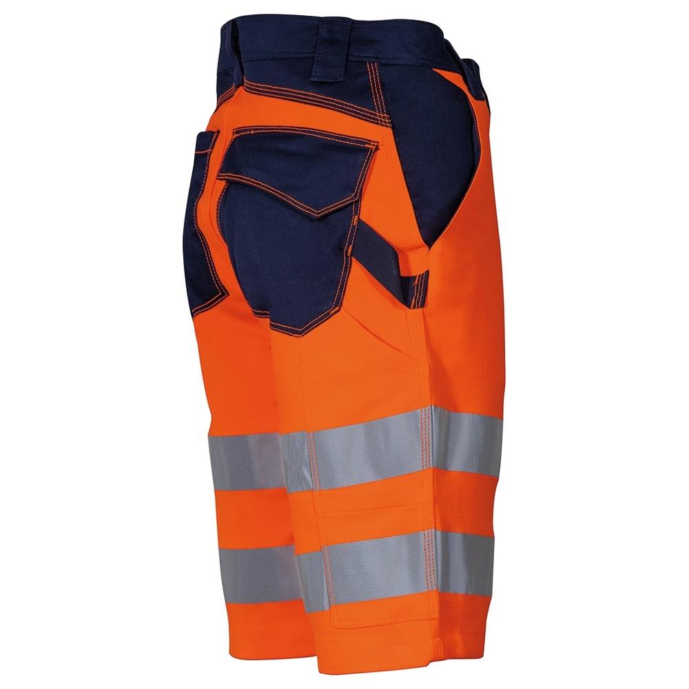 pantaloni corti bermuda cofra bejuma v602 arancio fluo/navy 44