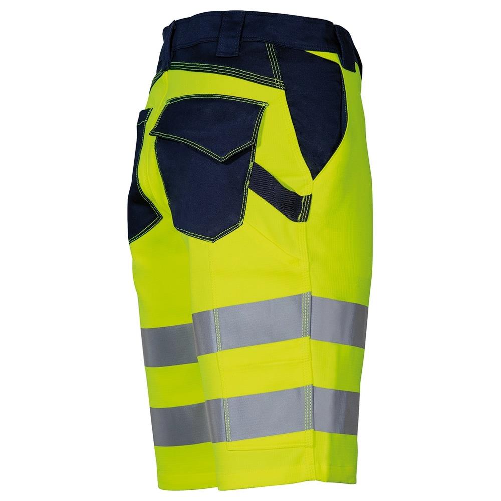 pantaloni corti bermuda cofra bejuma v602 giallo fluo/navy 44