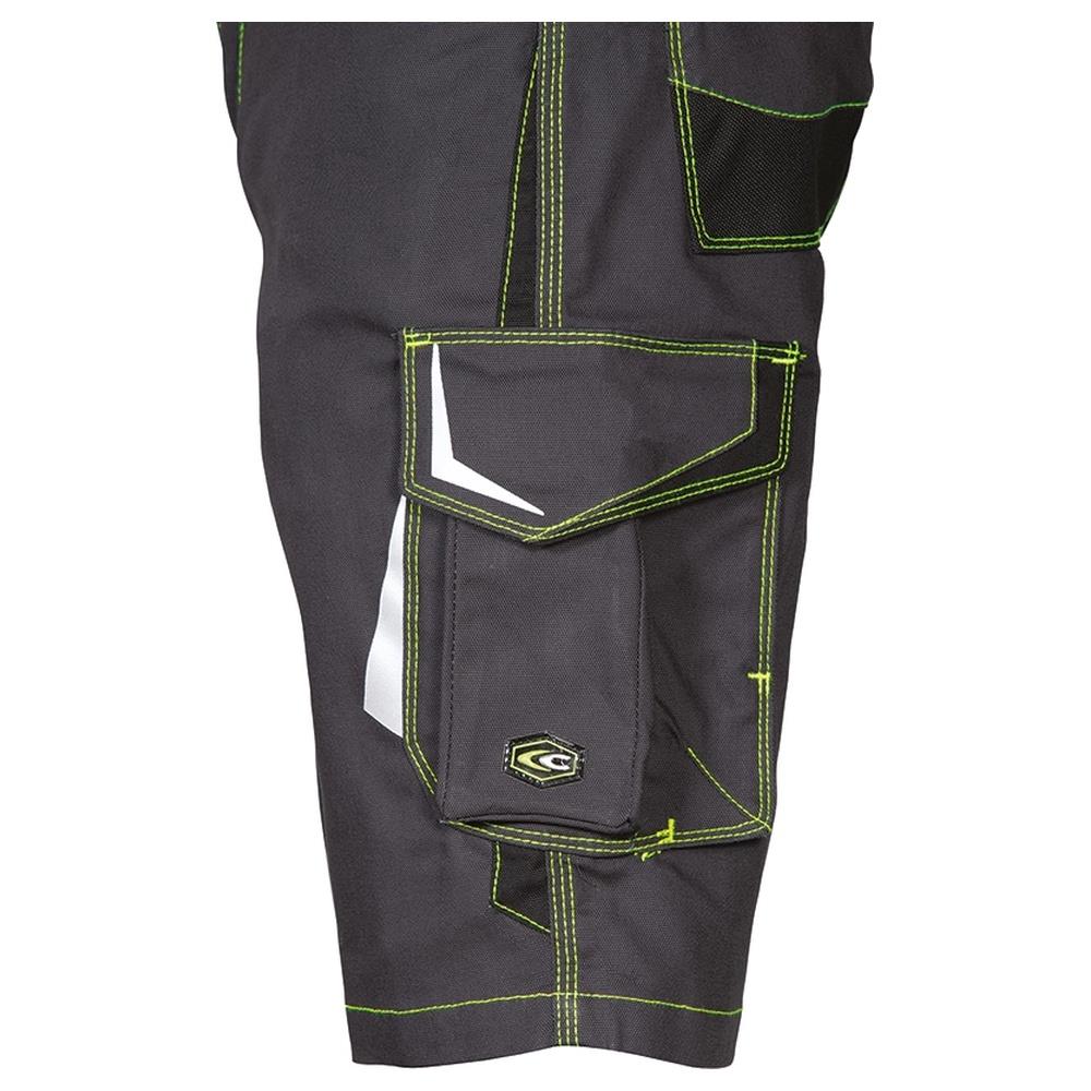 pantaloni corti bermuda cofra corrientes v489 antr/nero/lime 44