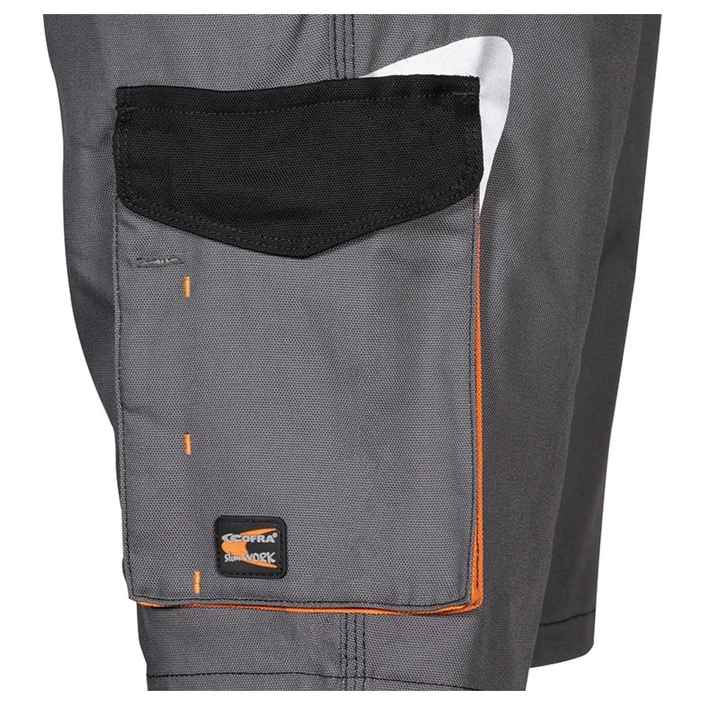 pantaloni corti bermuda cofra liegi v563 antrac./nero/aranc. 44