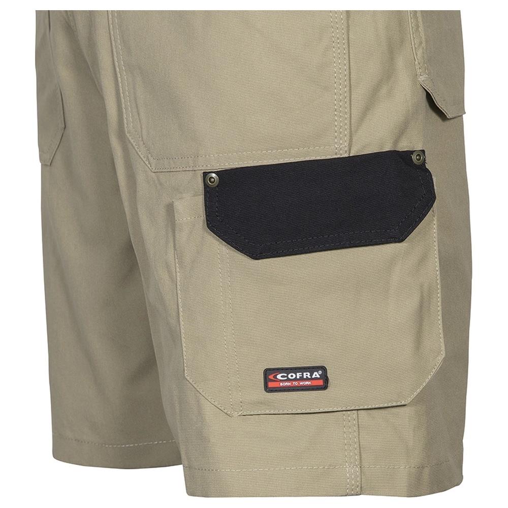 pantaloni corti bermuda cofra saragossa v057 corda/nero 44