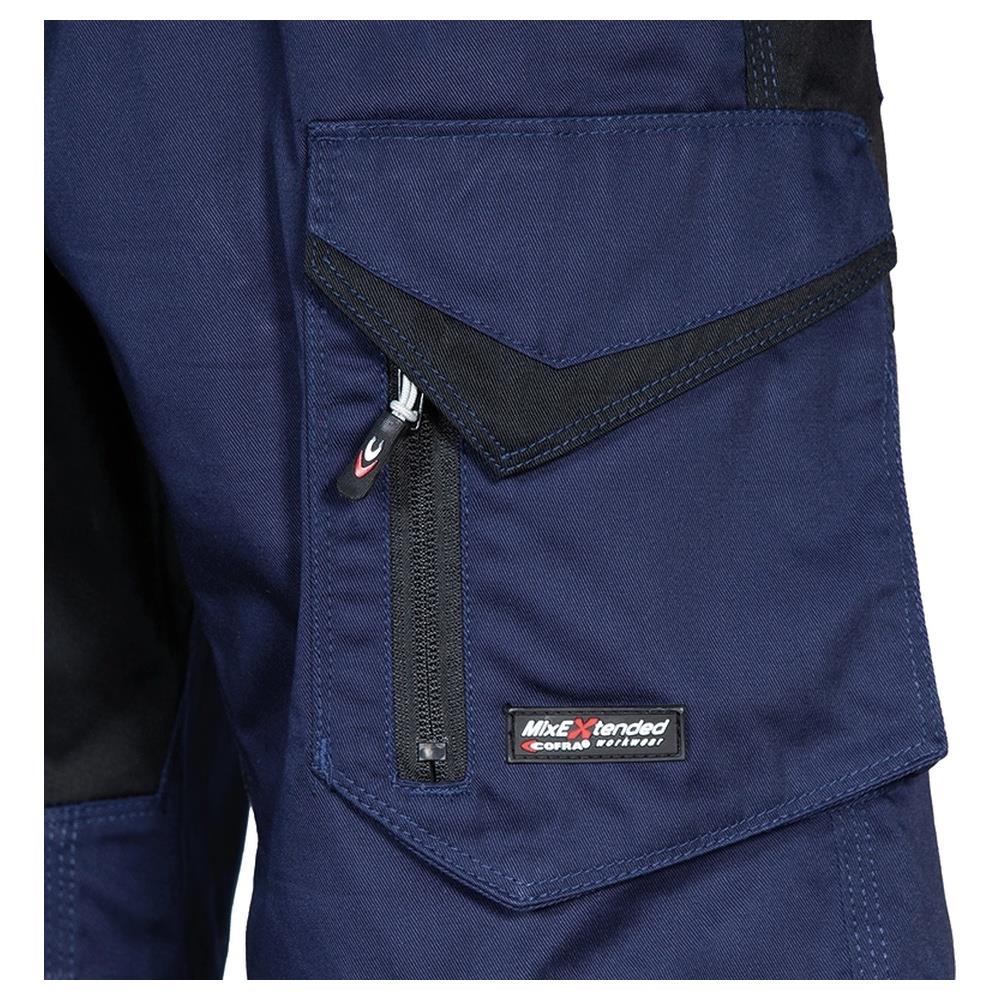 pantaloni corti bermuda cofra serifo v583 navy/nero 44