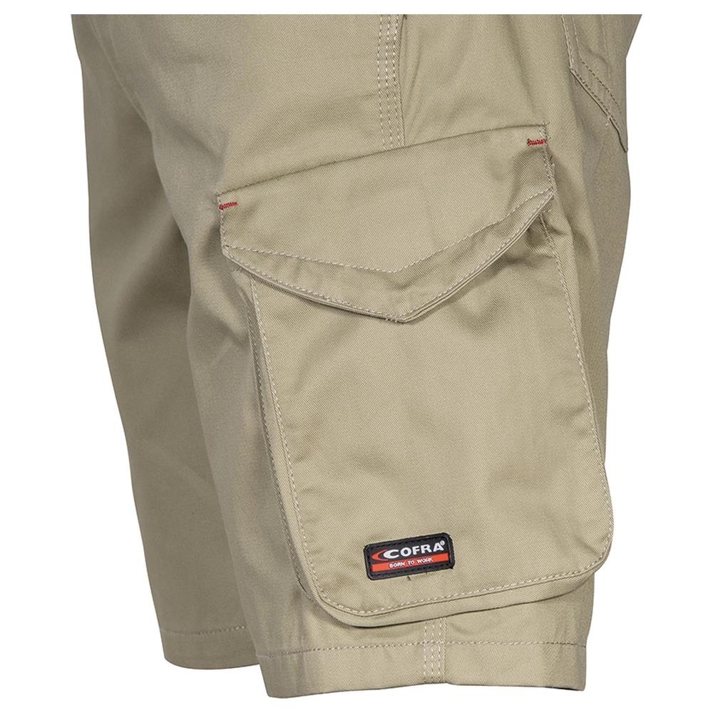 pantaloni corti bermuda cofra tile v068 corda/nero 44