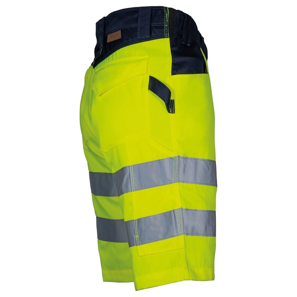 pantaloni corti bermuda cofra turmero v556 giallo fluo/navy 44