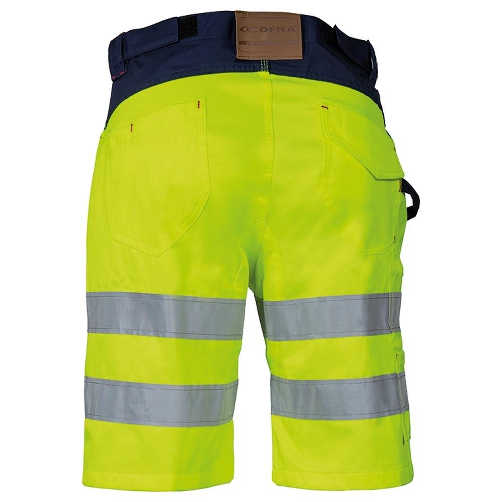 pantaloni corti bermuda cofra visible v074 giallo/navy 44