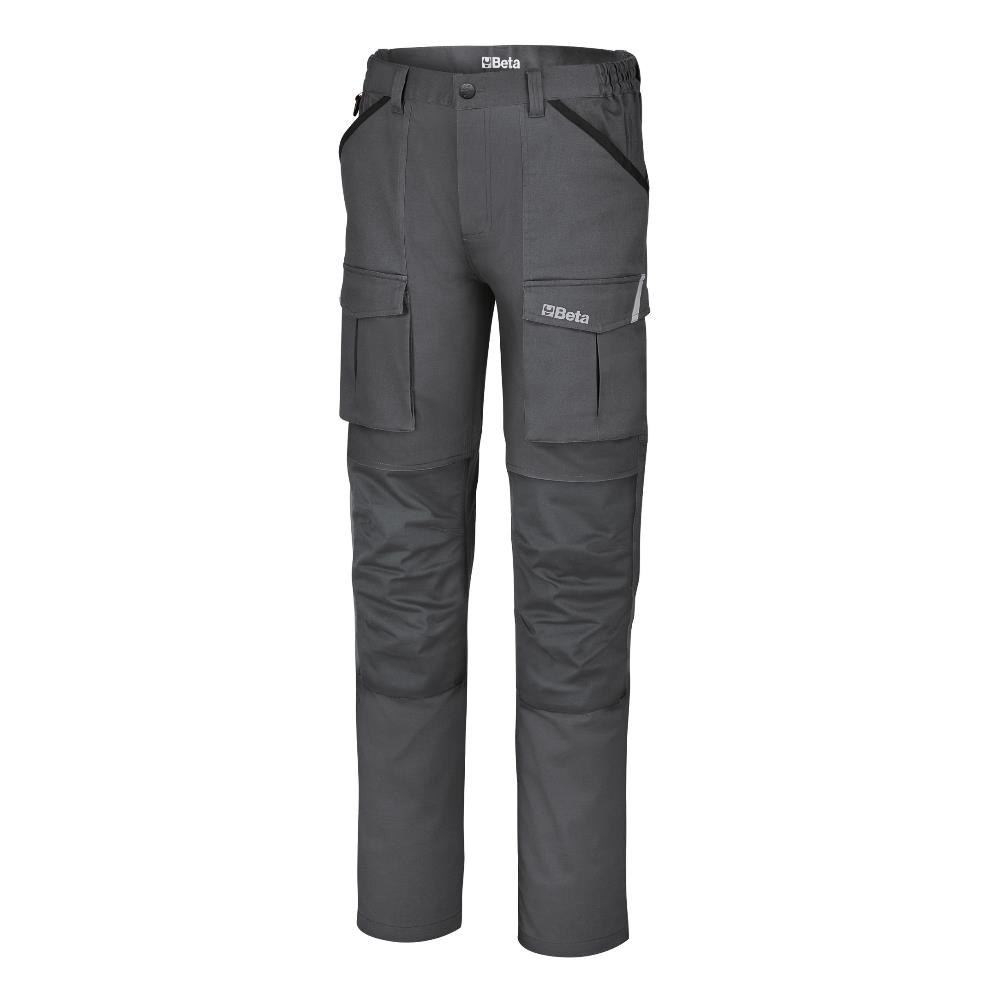 pantaloni da lavoro in 100% cotone elasticizzato, comodi e resistenti beta 7930mg xs