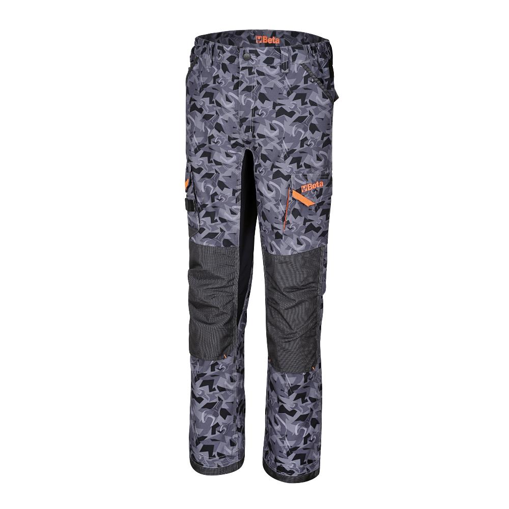 pantaloni da lavoro multitasche con disegno camouflage esclusivo. beta 7818cm xs