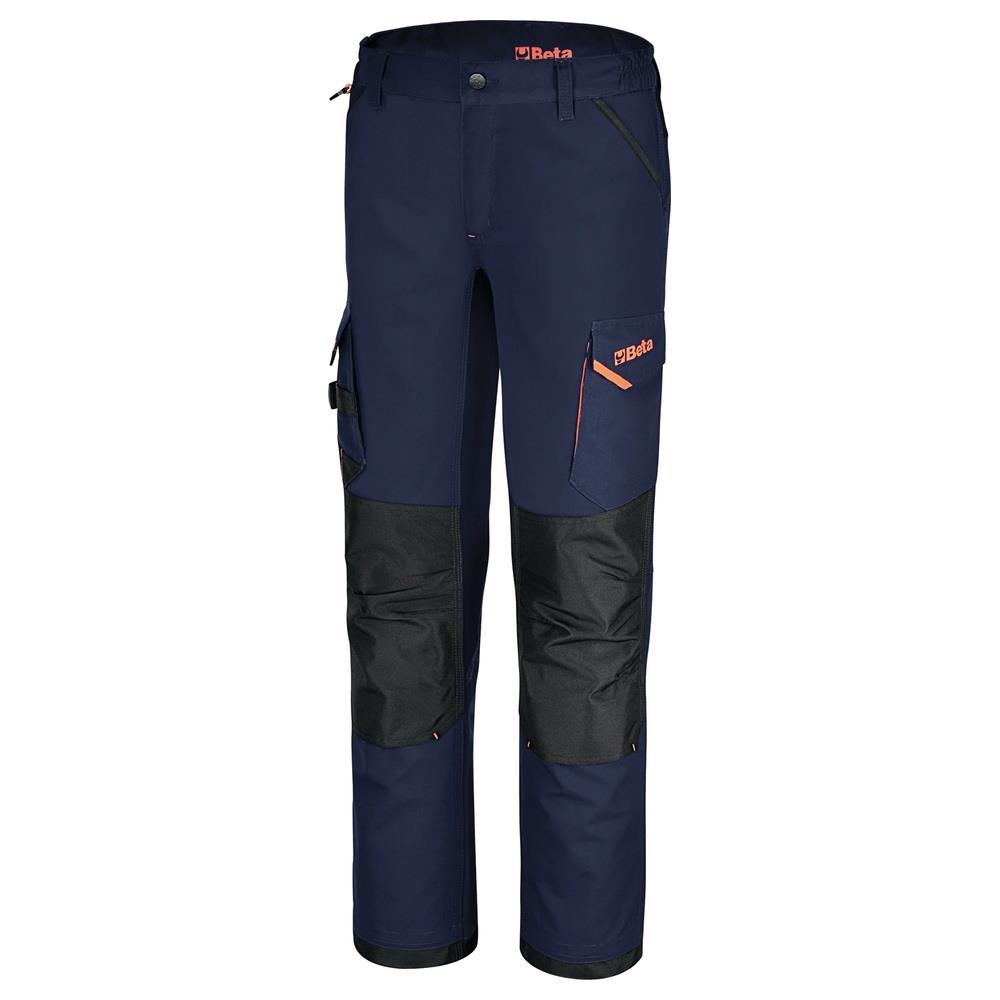 pantaloni da lavoro multitasche con inserti in tessuto elasticizzato beta 7818bl
