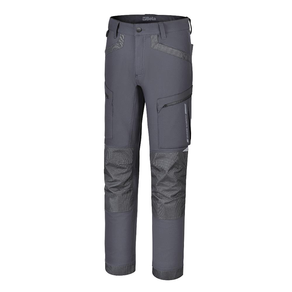 pantaloni da lavoro multitasche elasticizzati in graphene beta 7640gg xs