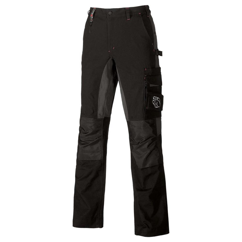 pantaloni da lavoro u-power crodo, con ampie tasche black carbon 64